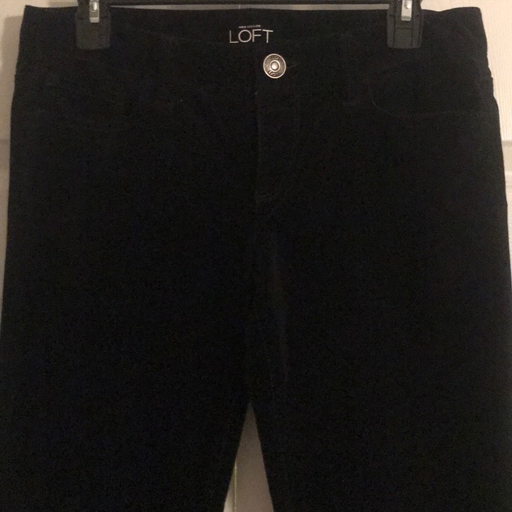 Velvety Jean style pants; Slim/ straight